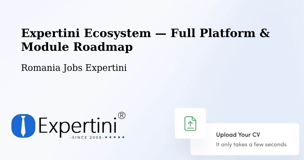 Expertini Ecosystem — Full Platform & Module Roadmap – Marca